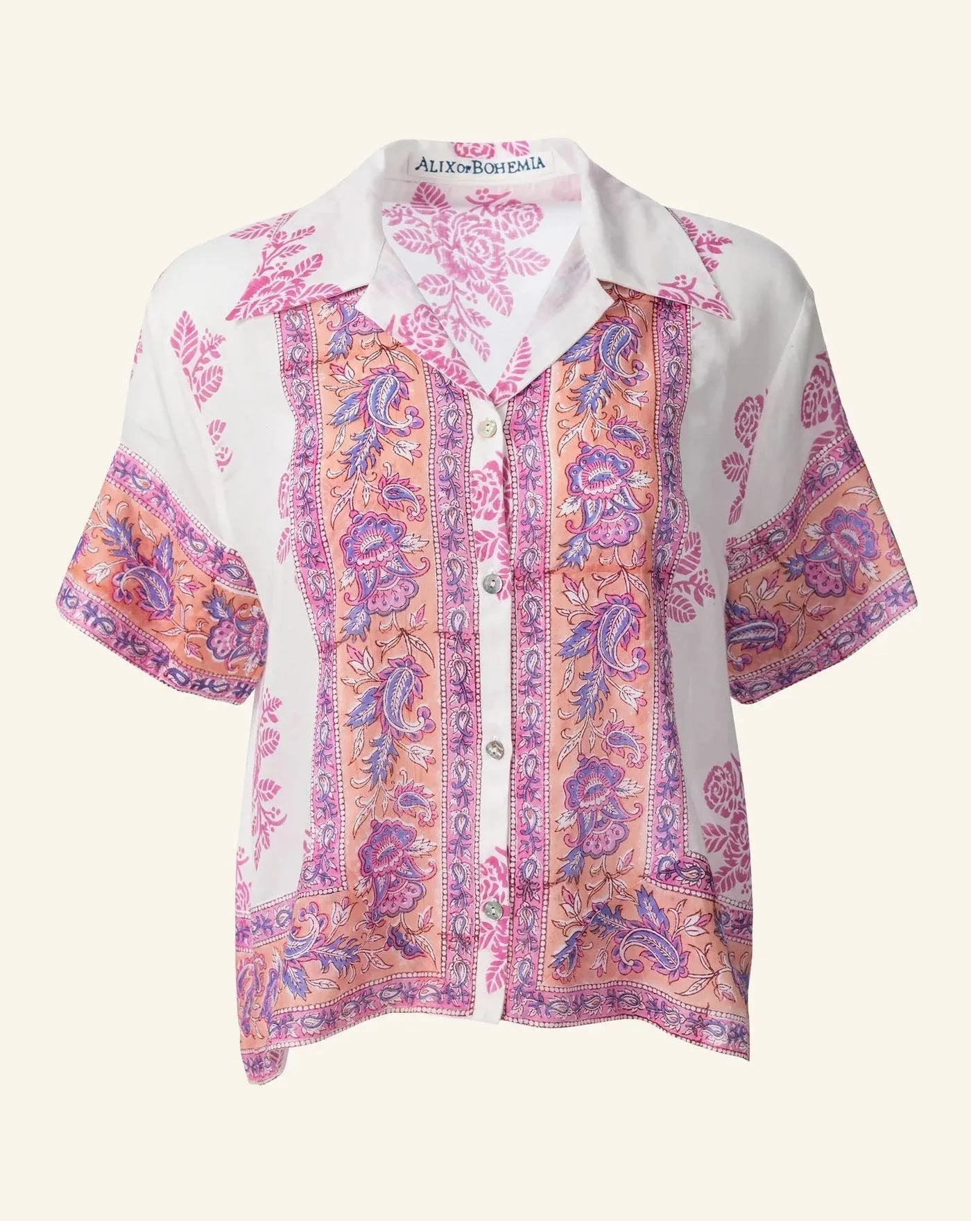 Stevie Peach Pit Shirt, Pink Bubblegum