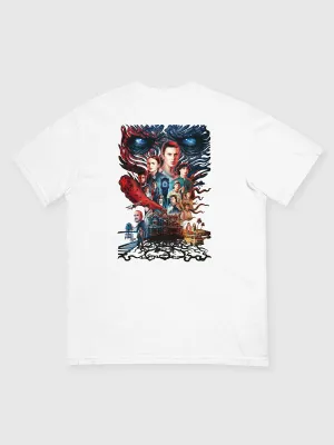 Stranger Things x Kyle Lambert Unisex Premium Tee [White]