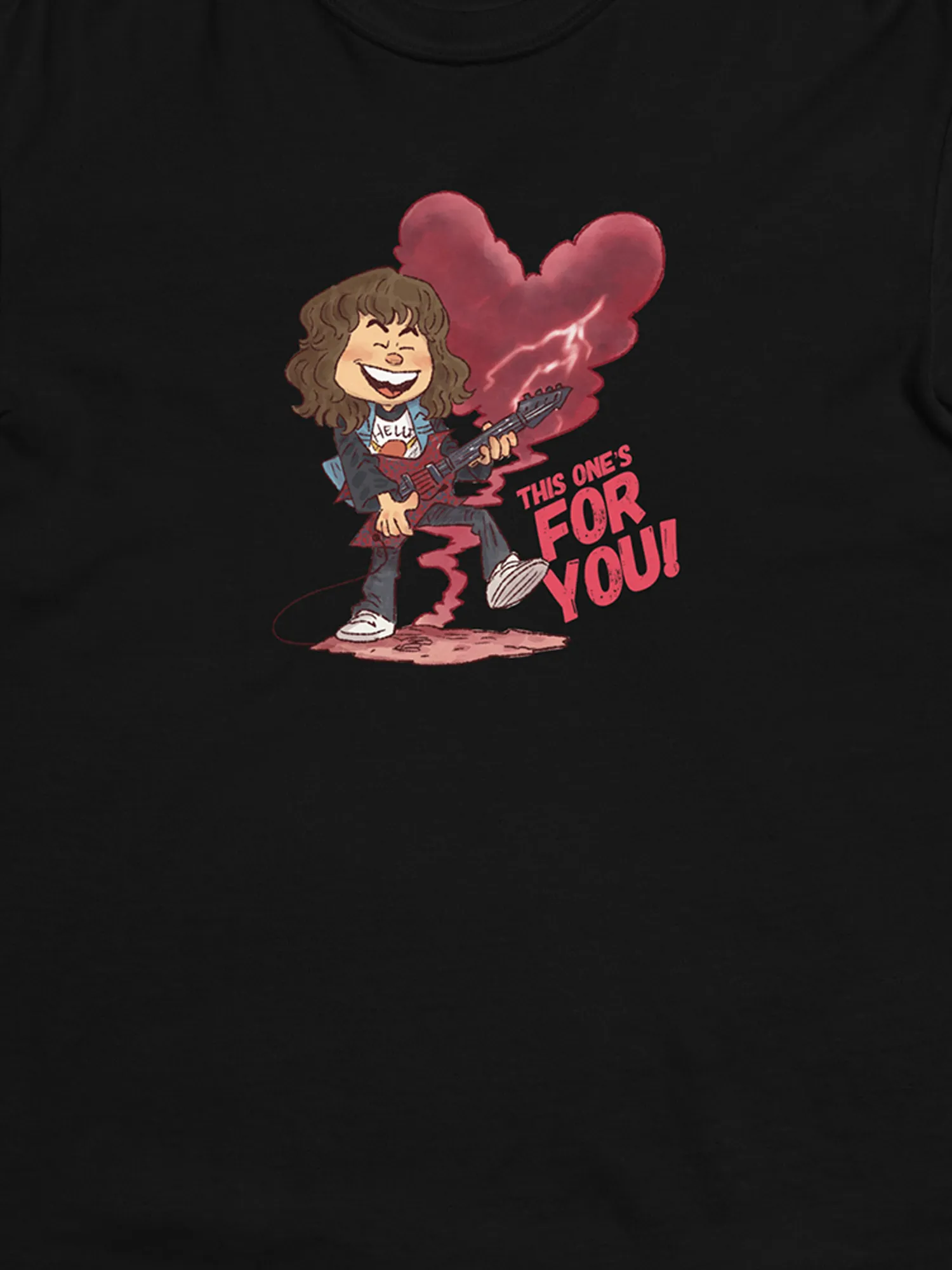 Stranger Things x Patrick Ballesteros For You Men’s Heavyweight T-Shirt [Black]