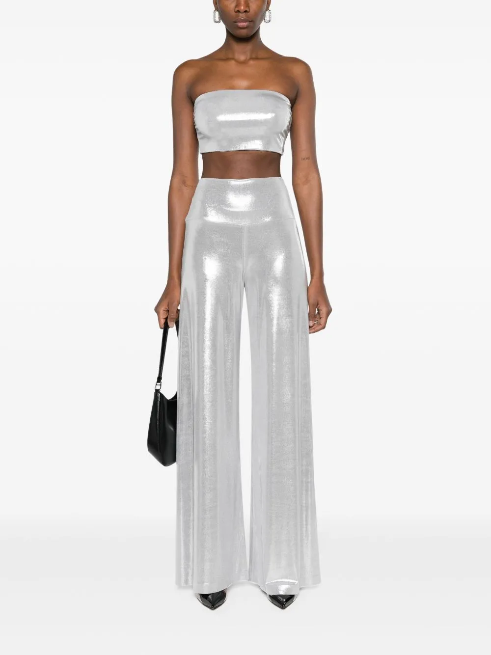 Strapless cropped top