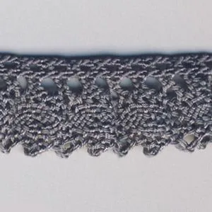 Stretch Torchon Lace #159 Medium Gray