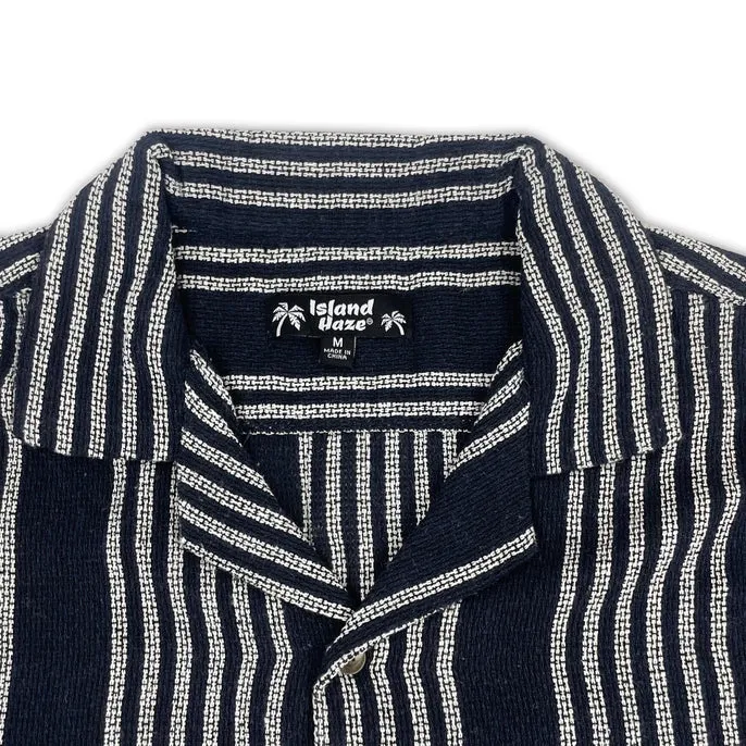 Striped Woven Button Down Shirt