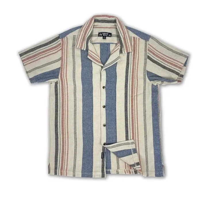 Striped Woven Button Down Shirt