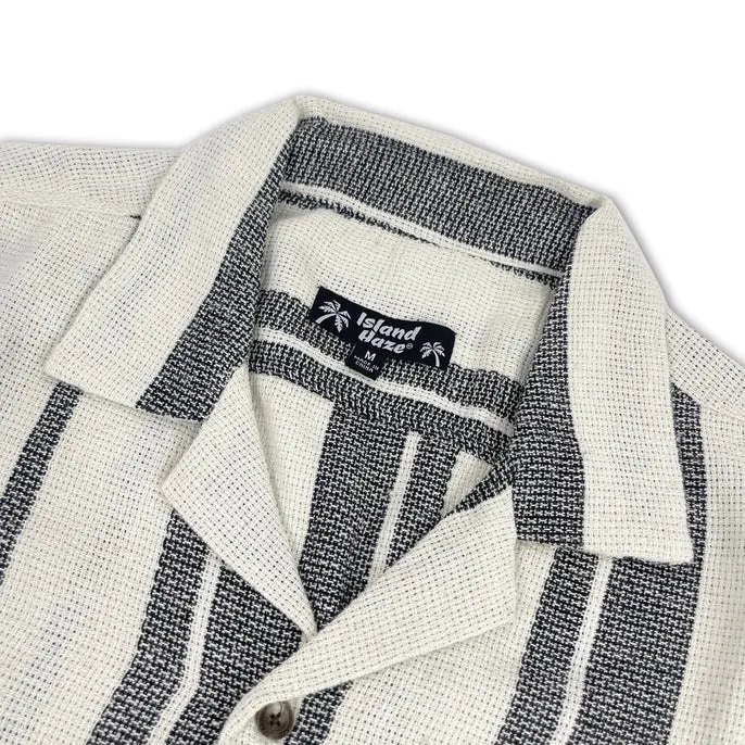 Striped Woven Button Down Shirt
