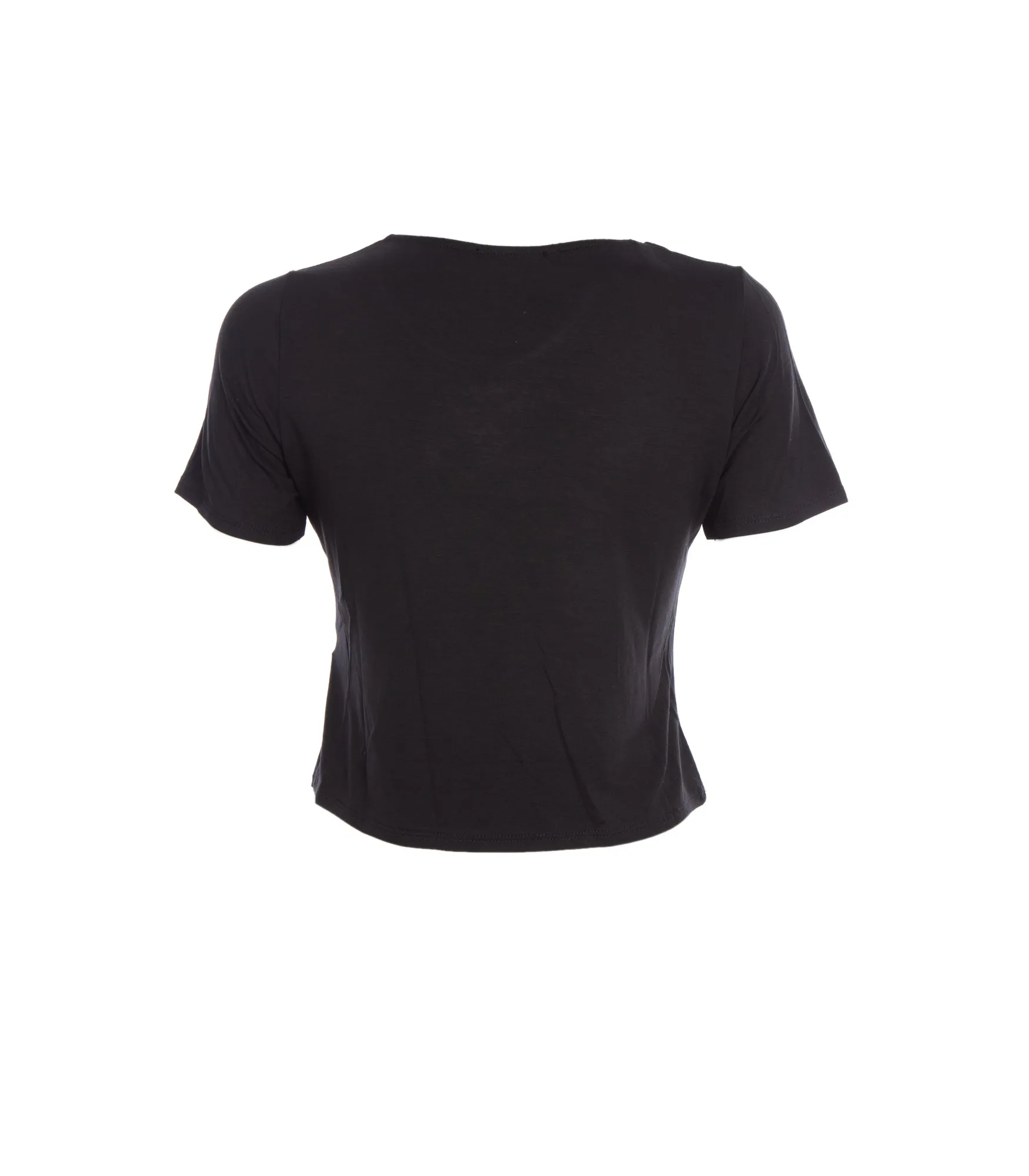 T-shirt Cropped Donna - Nero