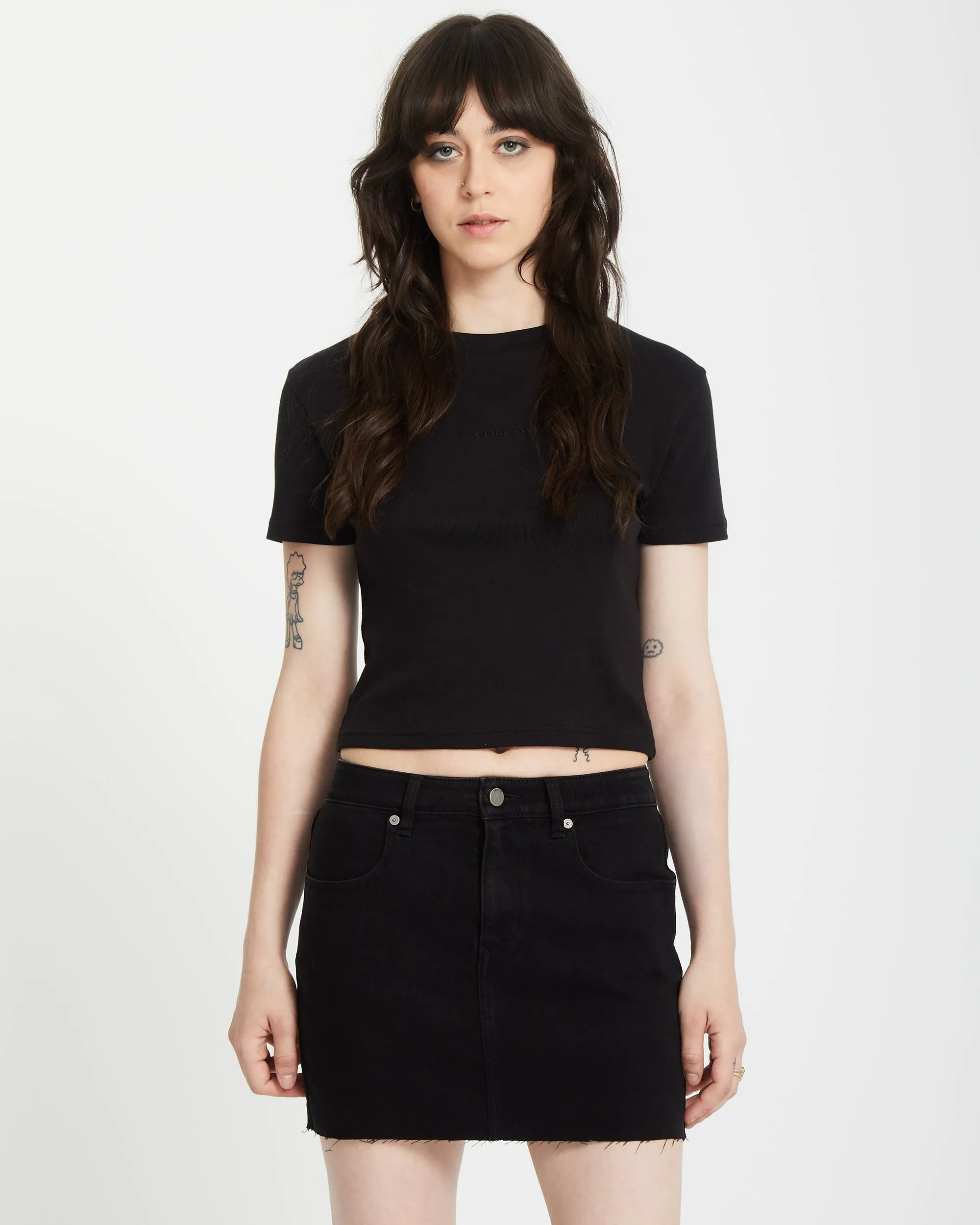 T-shirt Volcomstone - BLACK
