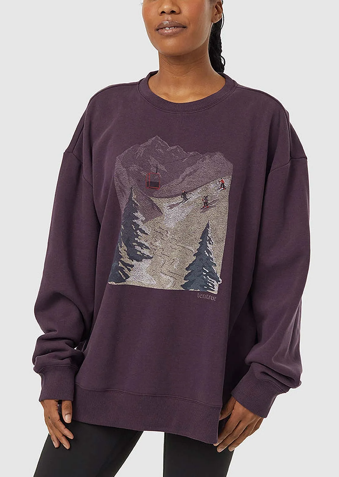 Tentree Women's Alpine Oversized Crew Long Sleeve