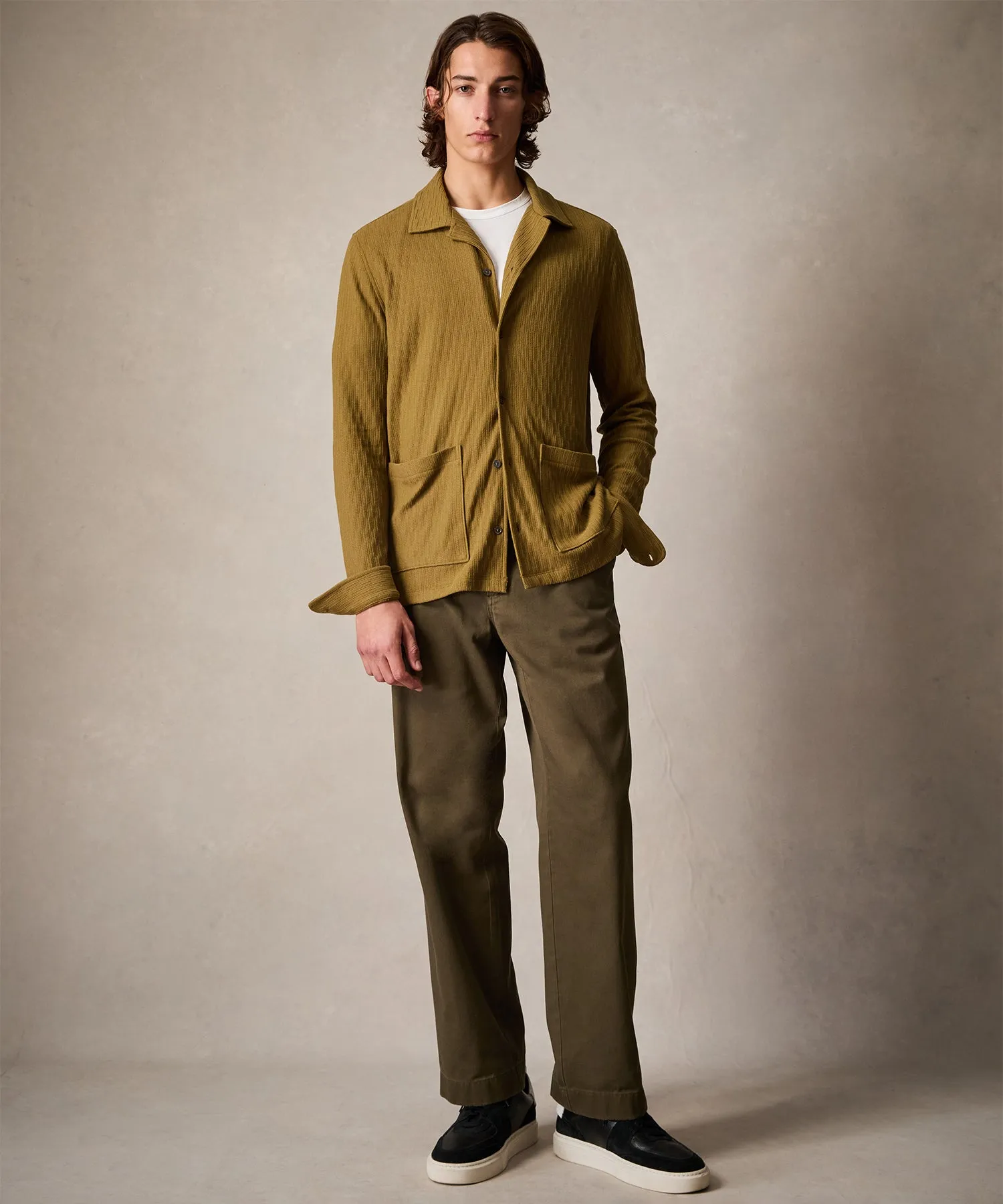 Textured Guayabera Shirt