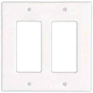 Thassos White Marble Switch Plate Cover, Polished (2 DUPLEX)
