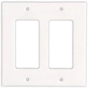 Thassos White Marble Switch Plate Cover, Polished (2 DUPLEX)