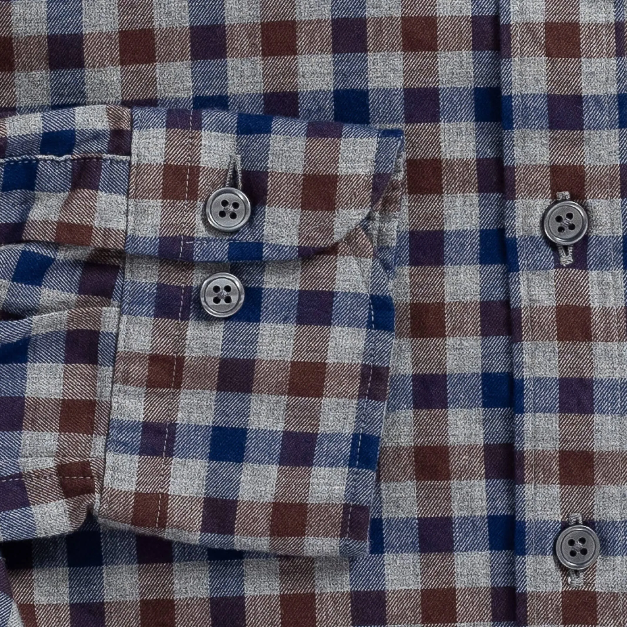 The Brown Stauton Brushed Twill Custom Shirt