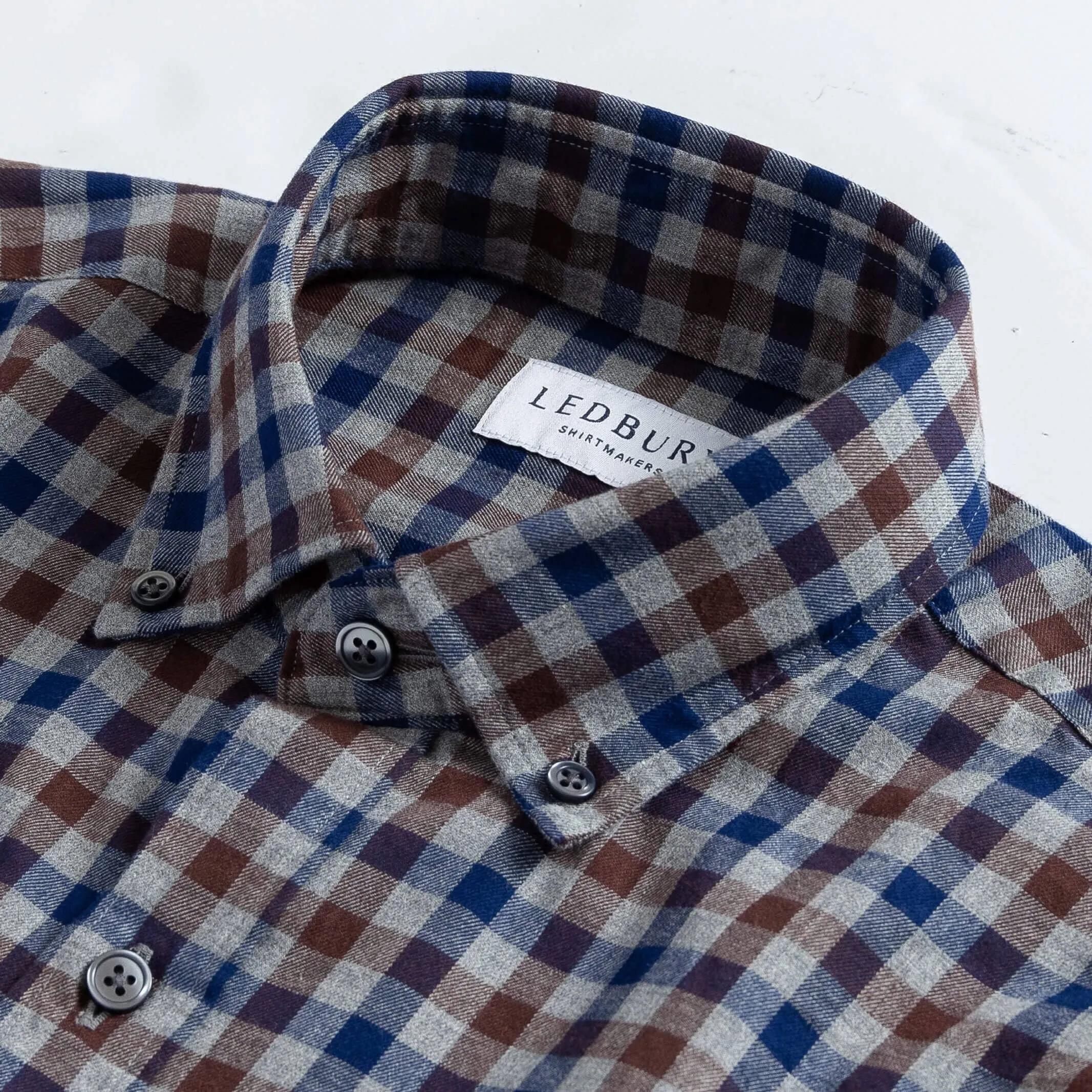 The Brown Stauton Brushed Twill Custom Shirt