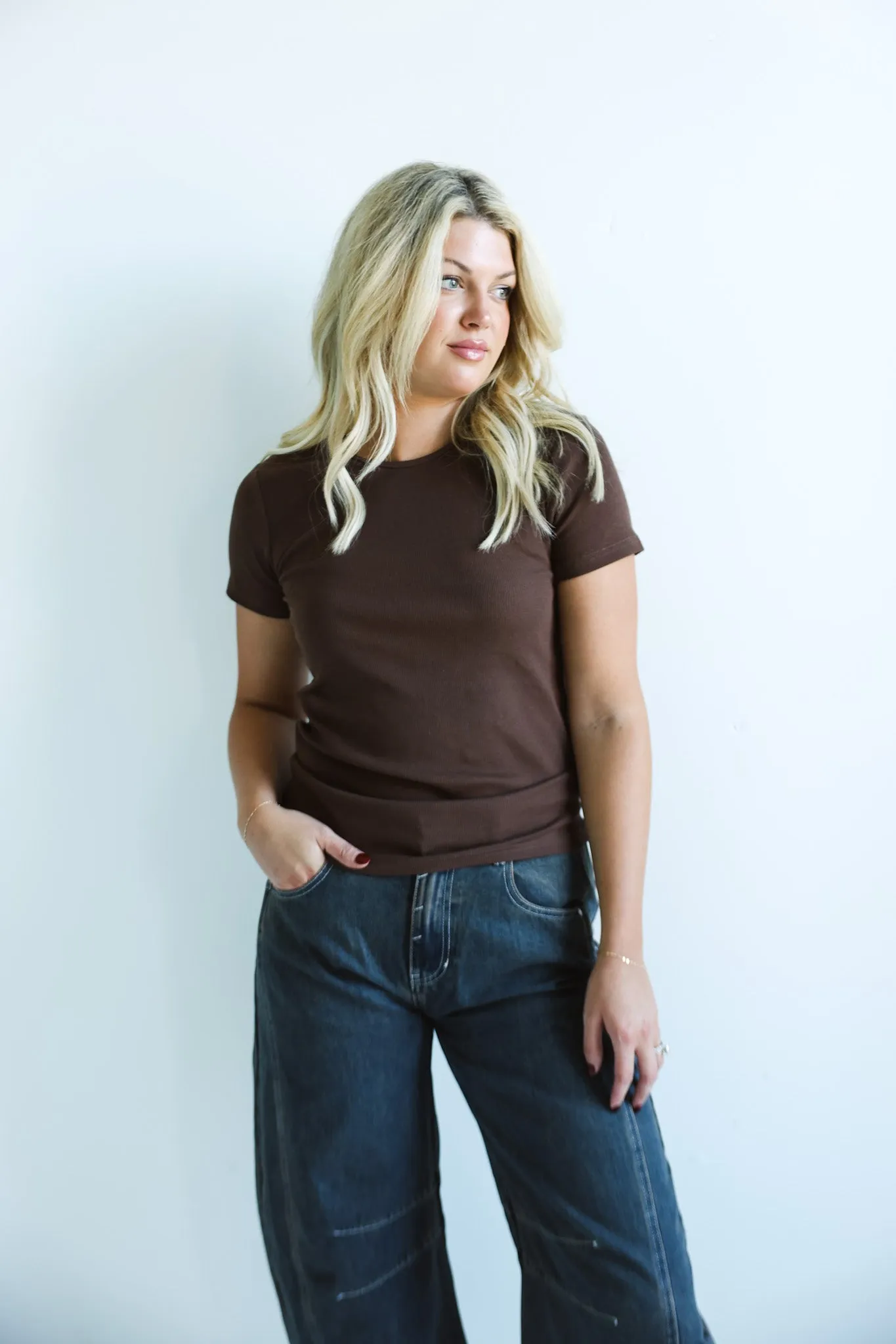 The Essential Ribbed Crewneck Tee