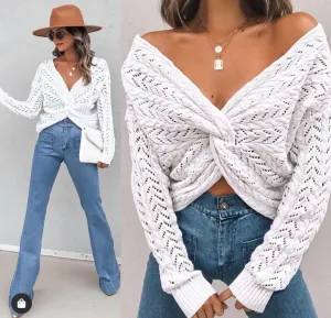 The Gabby Sweater - 2 Way Criss Cross Sweater