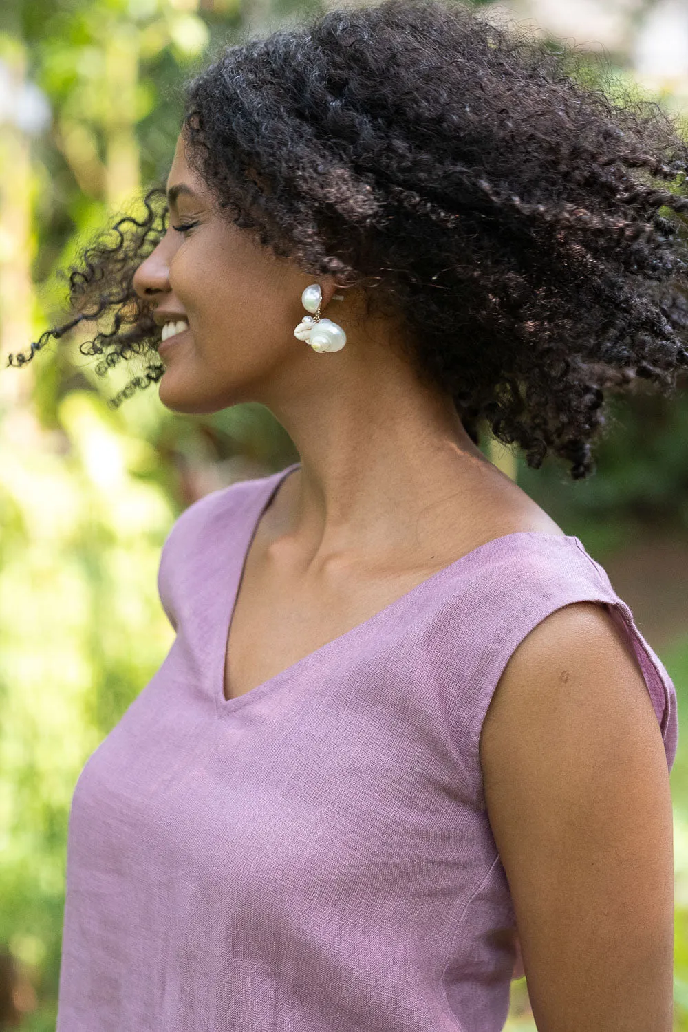 The Linen V Neck Tank