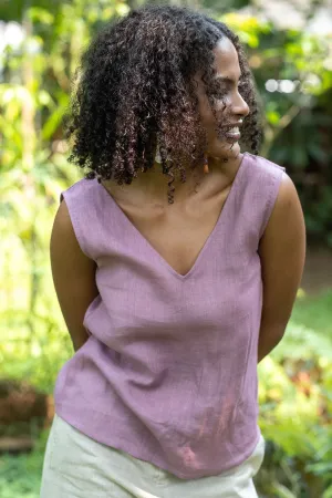 The Linen V Neck Tank