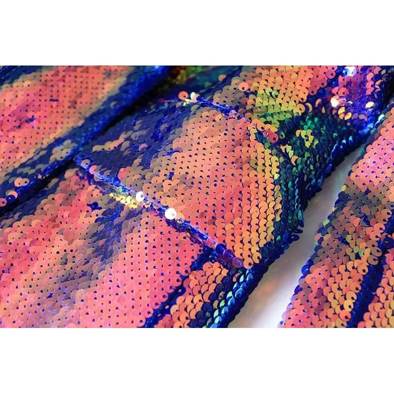 The Technicolor Sequin Long Sleeve Blazer