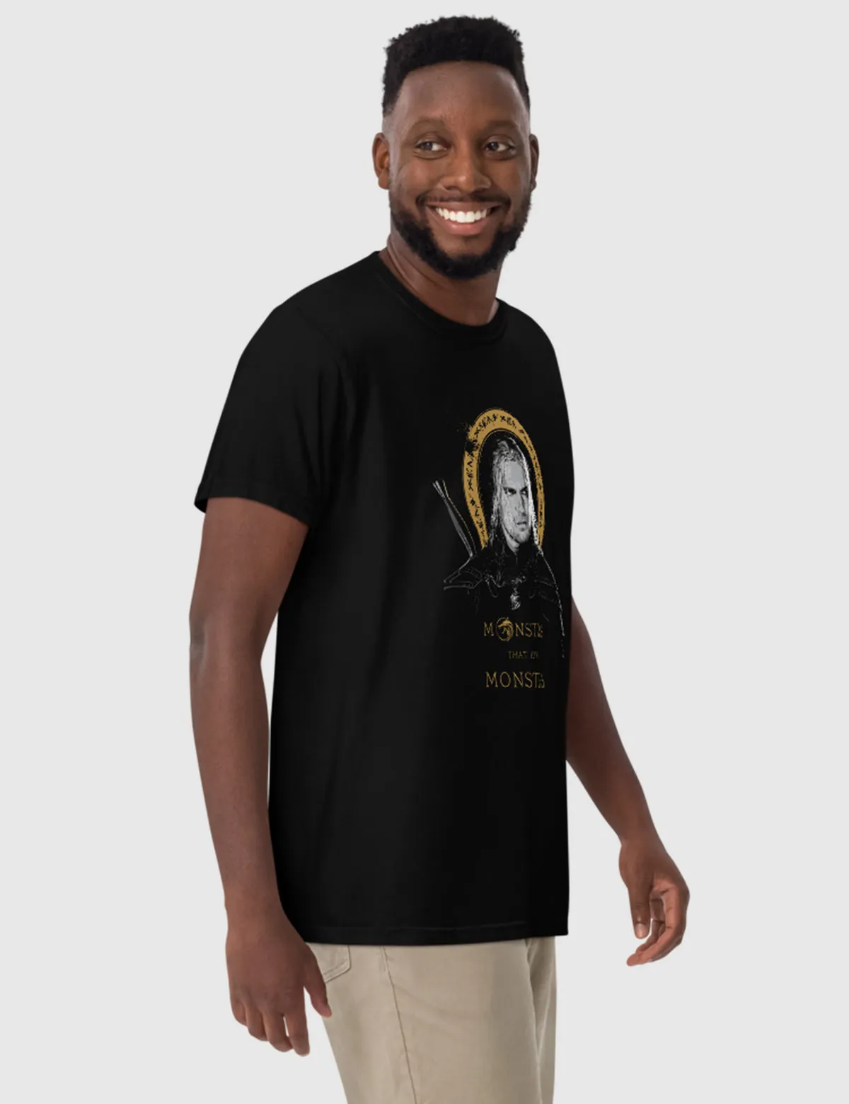 The Witcher Monsters That Kill Monsters Men’s Garment-dyed Heavyweight T-shirt [Black]