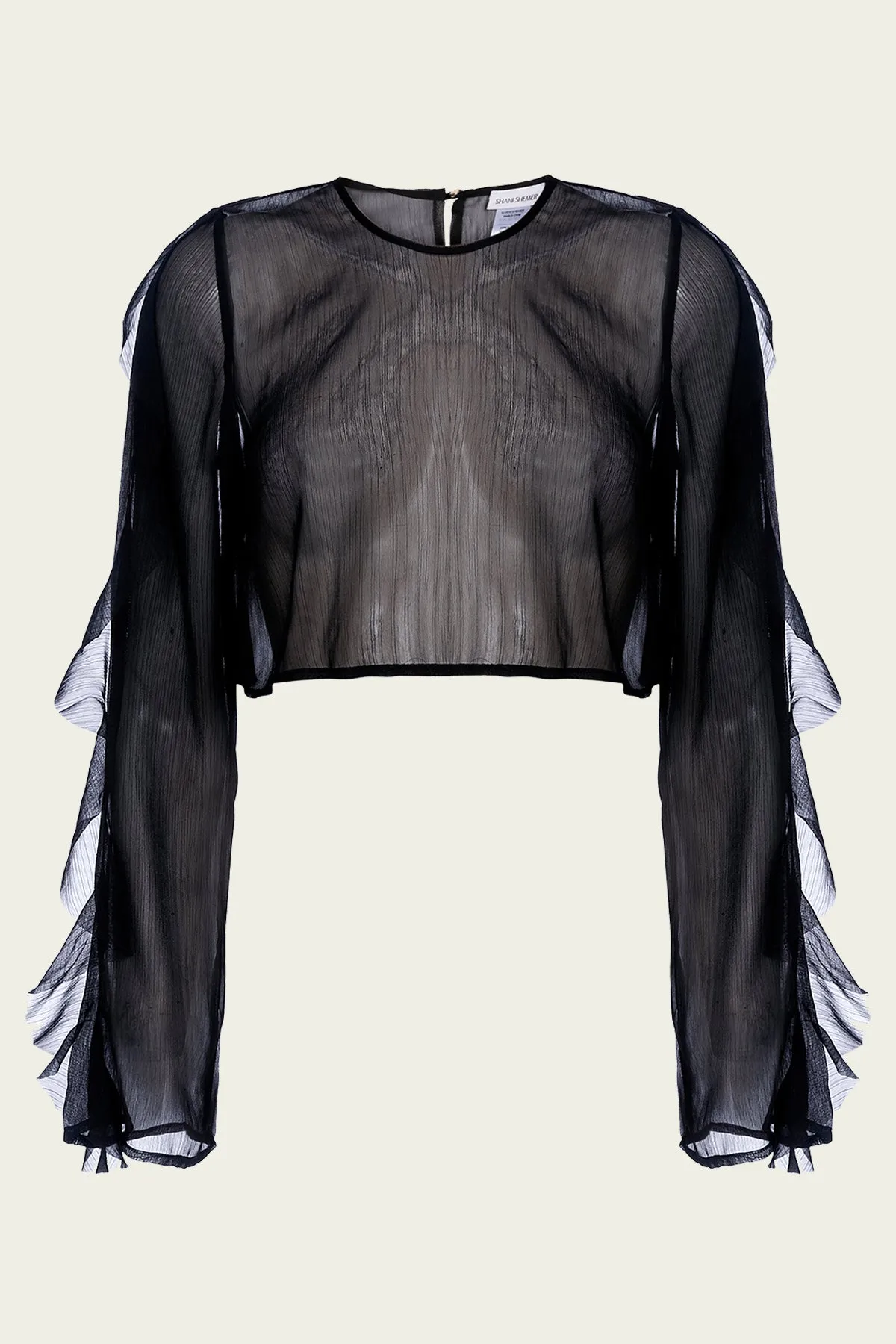 Thoma Cropped Shirt in Black