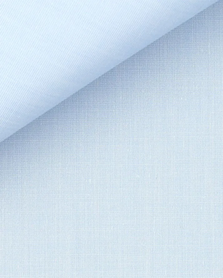 Thomas Mason Ice Blue Non-Iron End-on-End 120s