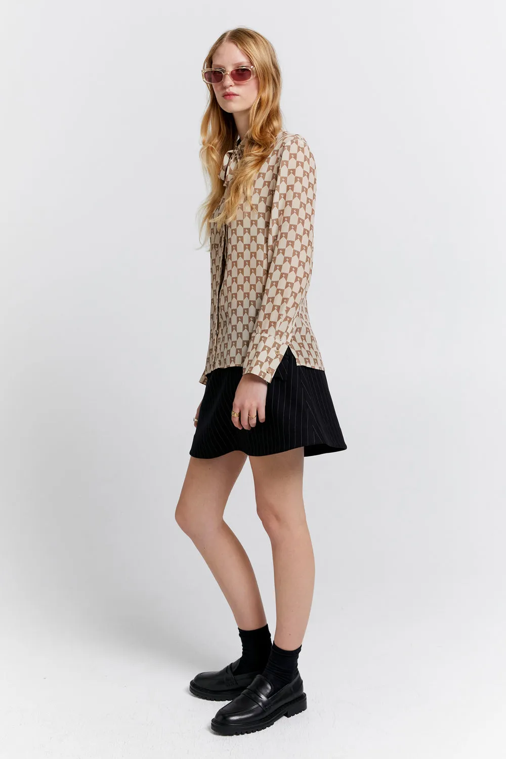 Tied Walker Dress Shirt Champagne