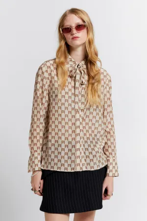 Tied Walker Dress Shirt Champagne