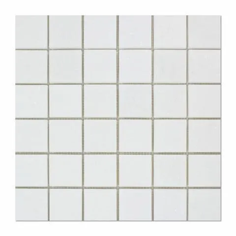 Tilefornia Thassos White 2" X 2" Marble Mosaic Polished/Honed