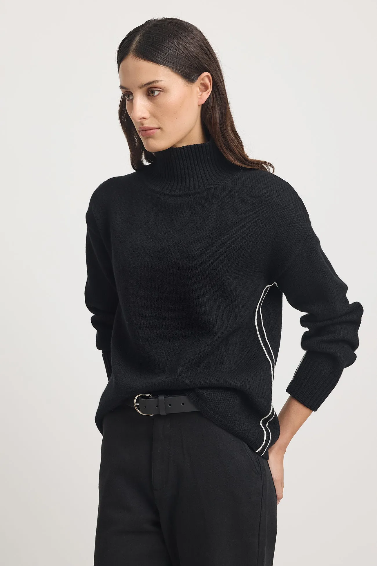 TOORALLIE Funnel Neck Jumper