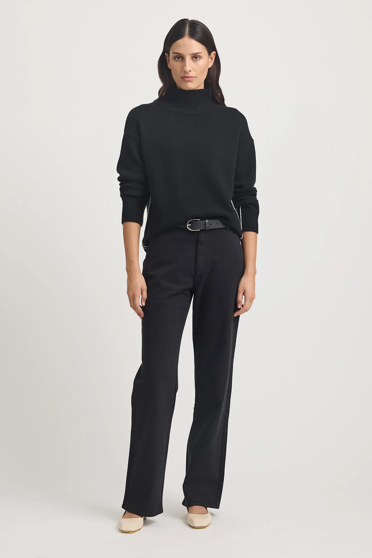 TOORALLIE Funnel Neck Jumper