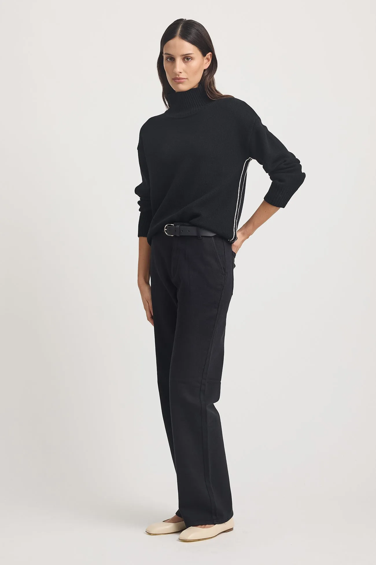 TOORALLIE Funnel Neck Jumper