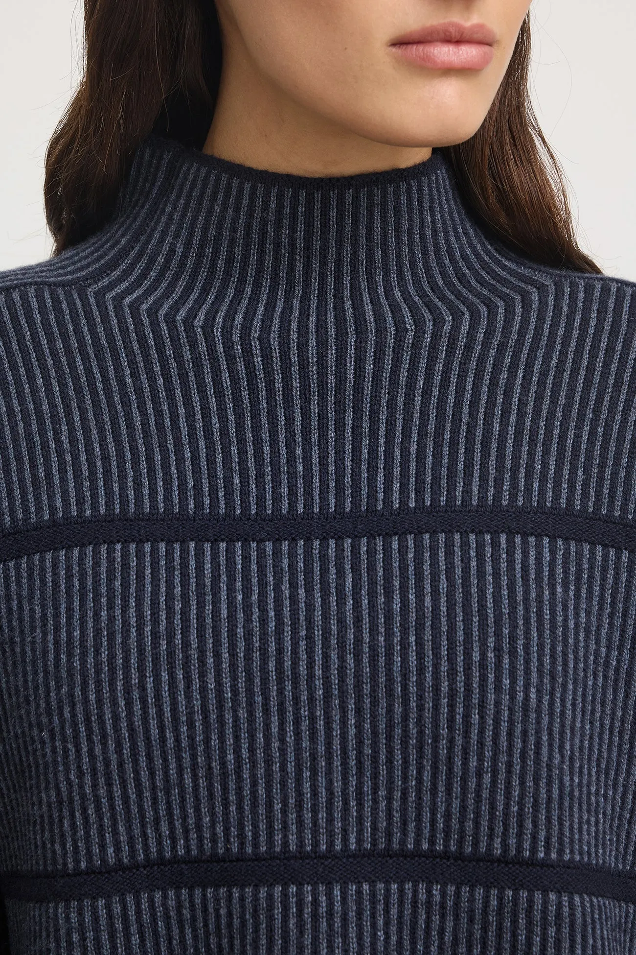 TOORALLIE Pin Stripe Funnel