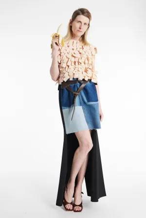 Top With Rectangle Detail Nude