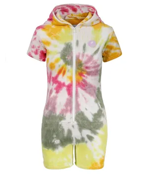Towel Slim Jumpsuit Tie Dye