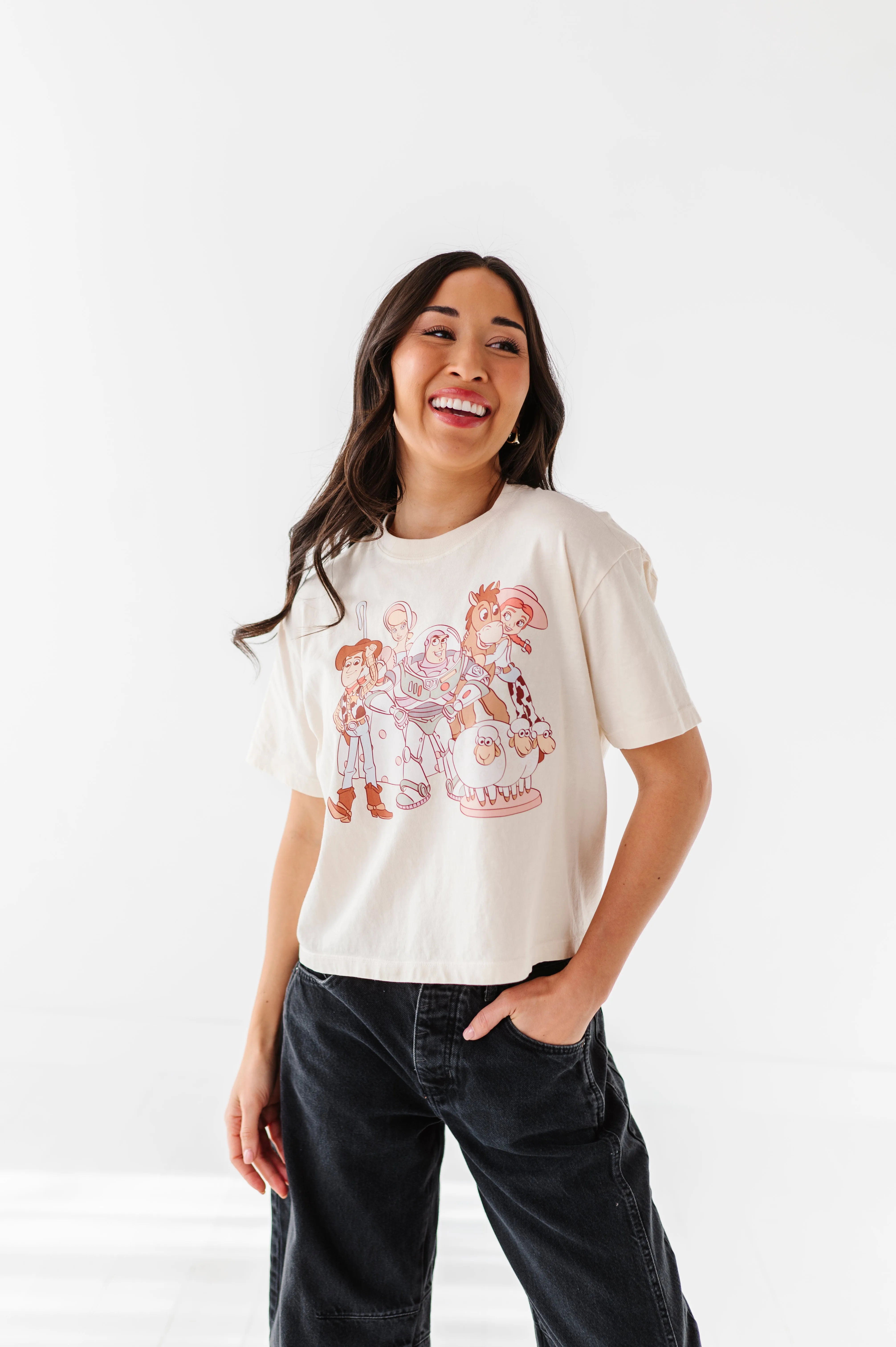 TOYS CROPPED | CREAM ADULT TEE (*SHIPS MID-MARCH*)