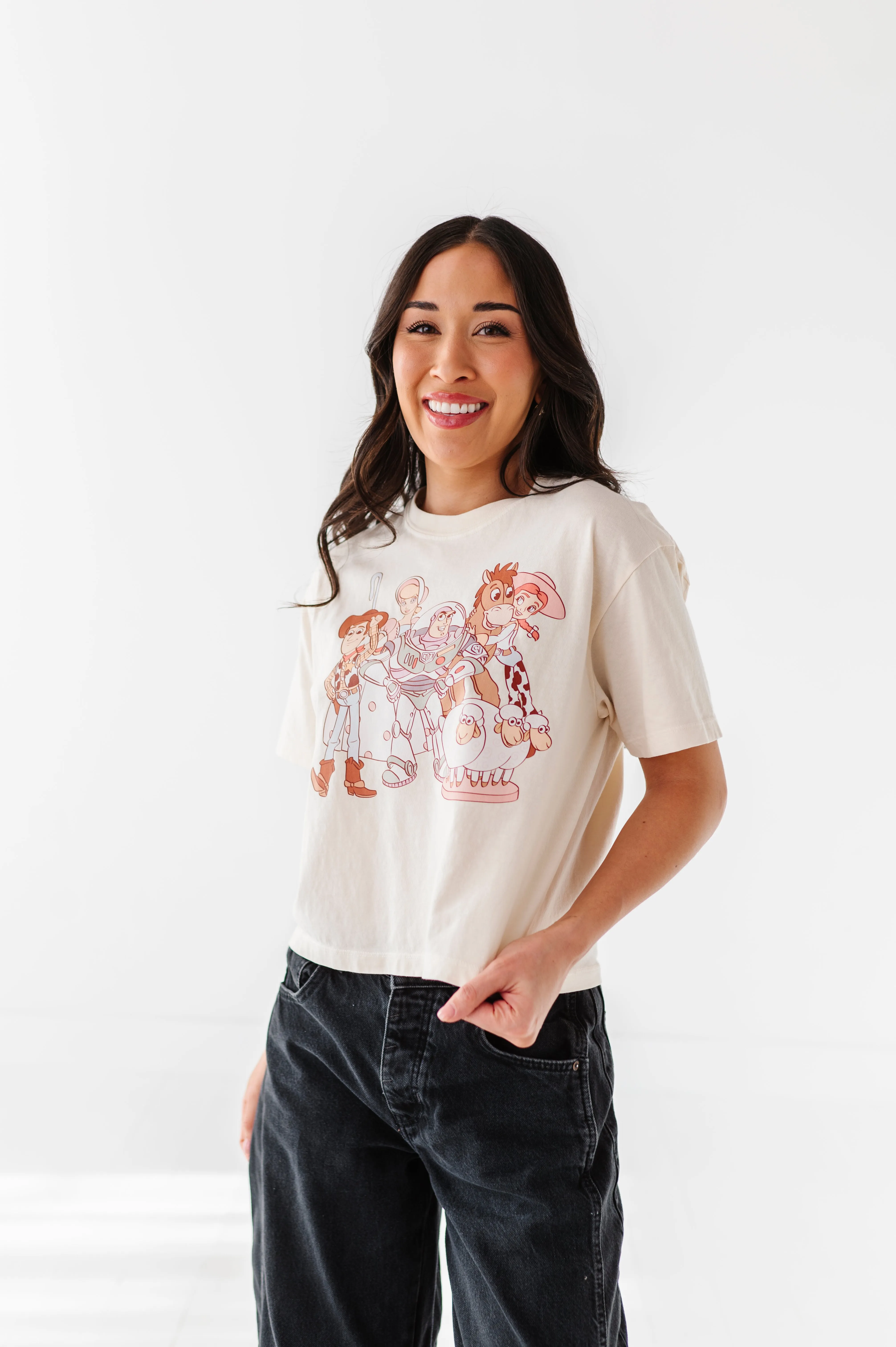 TOYS CROPPED | CREAM ADULT TEE (*SHIPS MID-MARCH*)