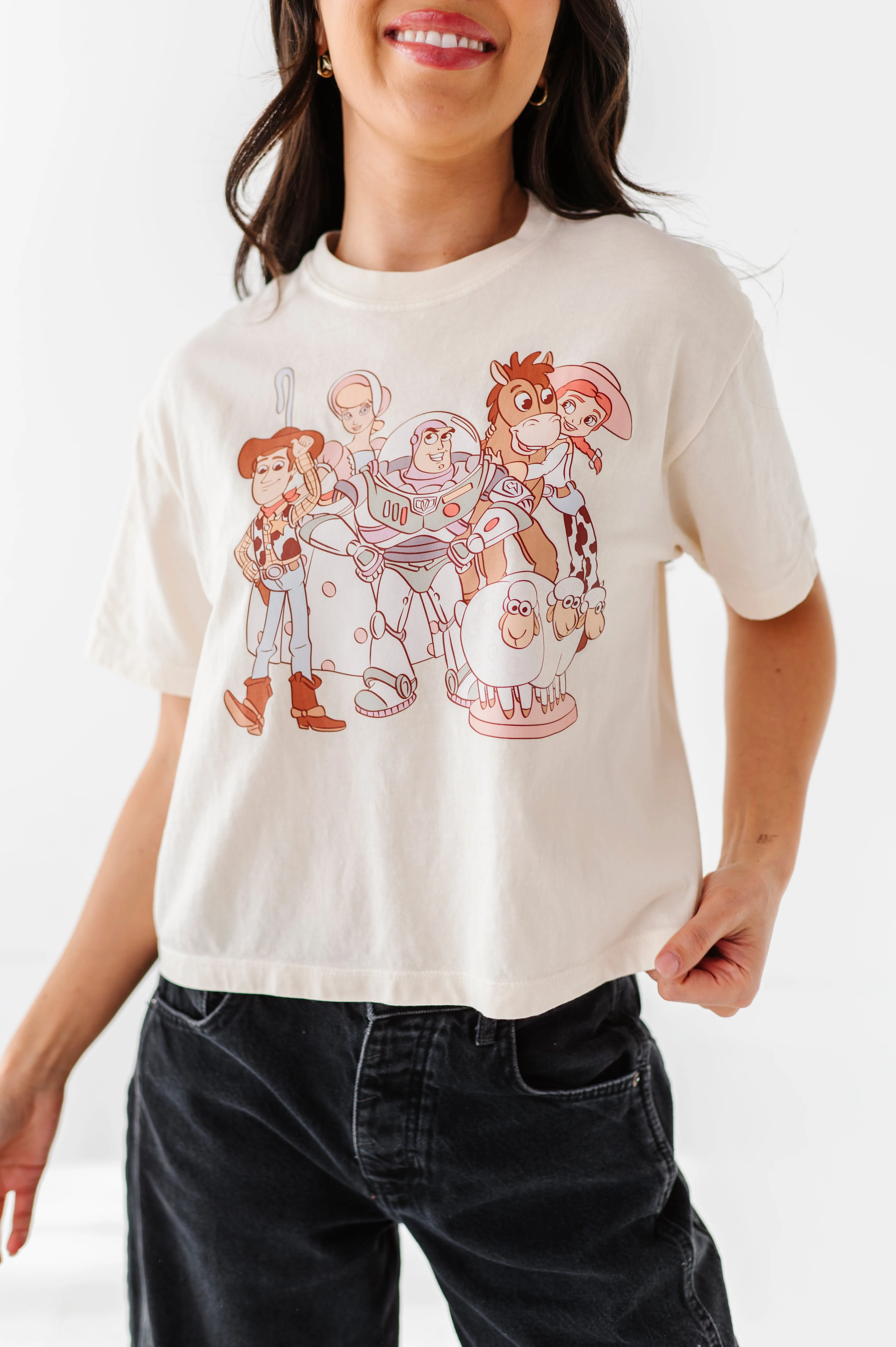 TOYS CROPPED | CREAM ADULT TEE (*SHIPS MID-MARCH*)