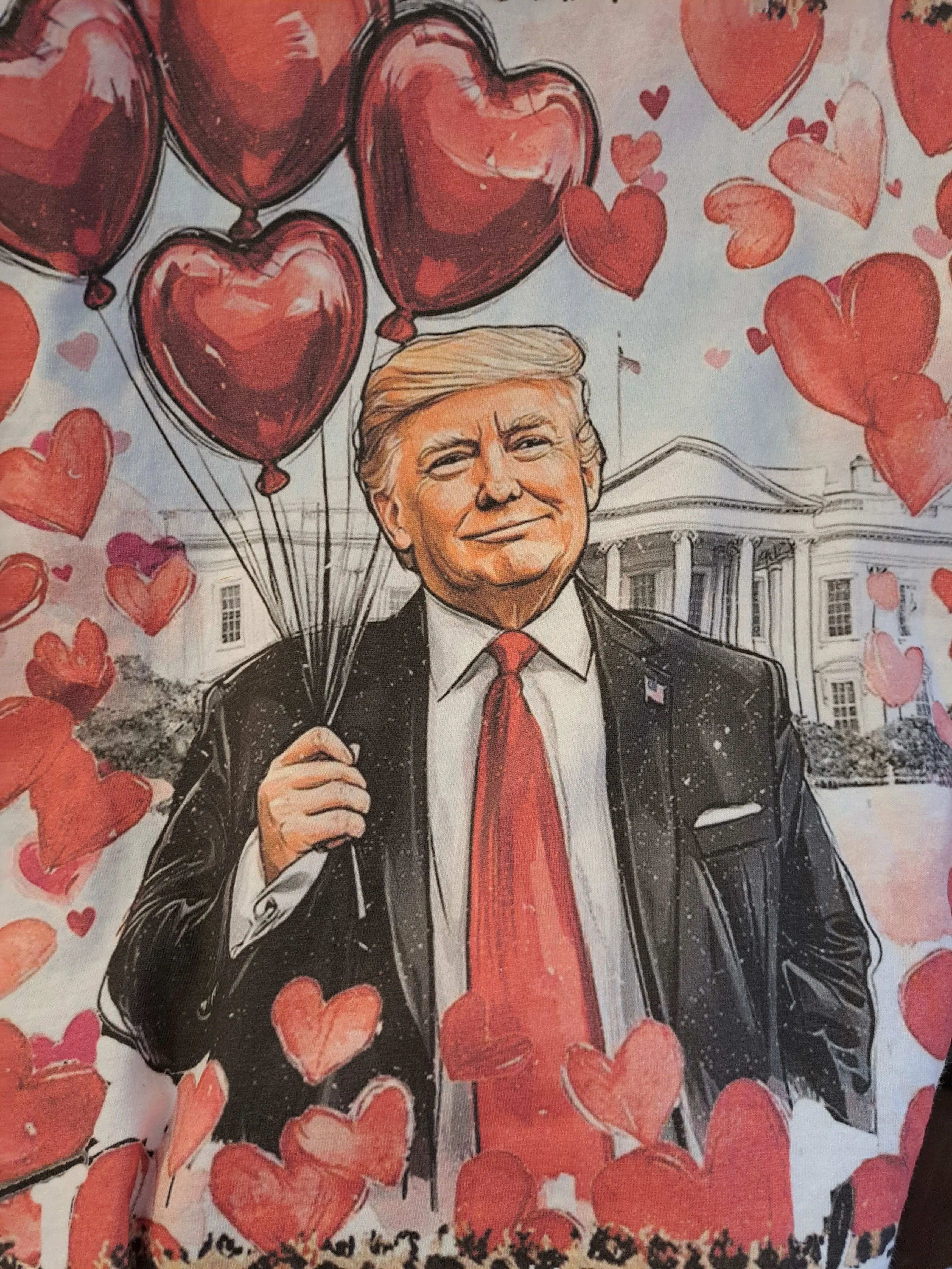 Trump Valentine Heart Balloons T-Shirt - WS