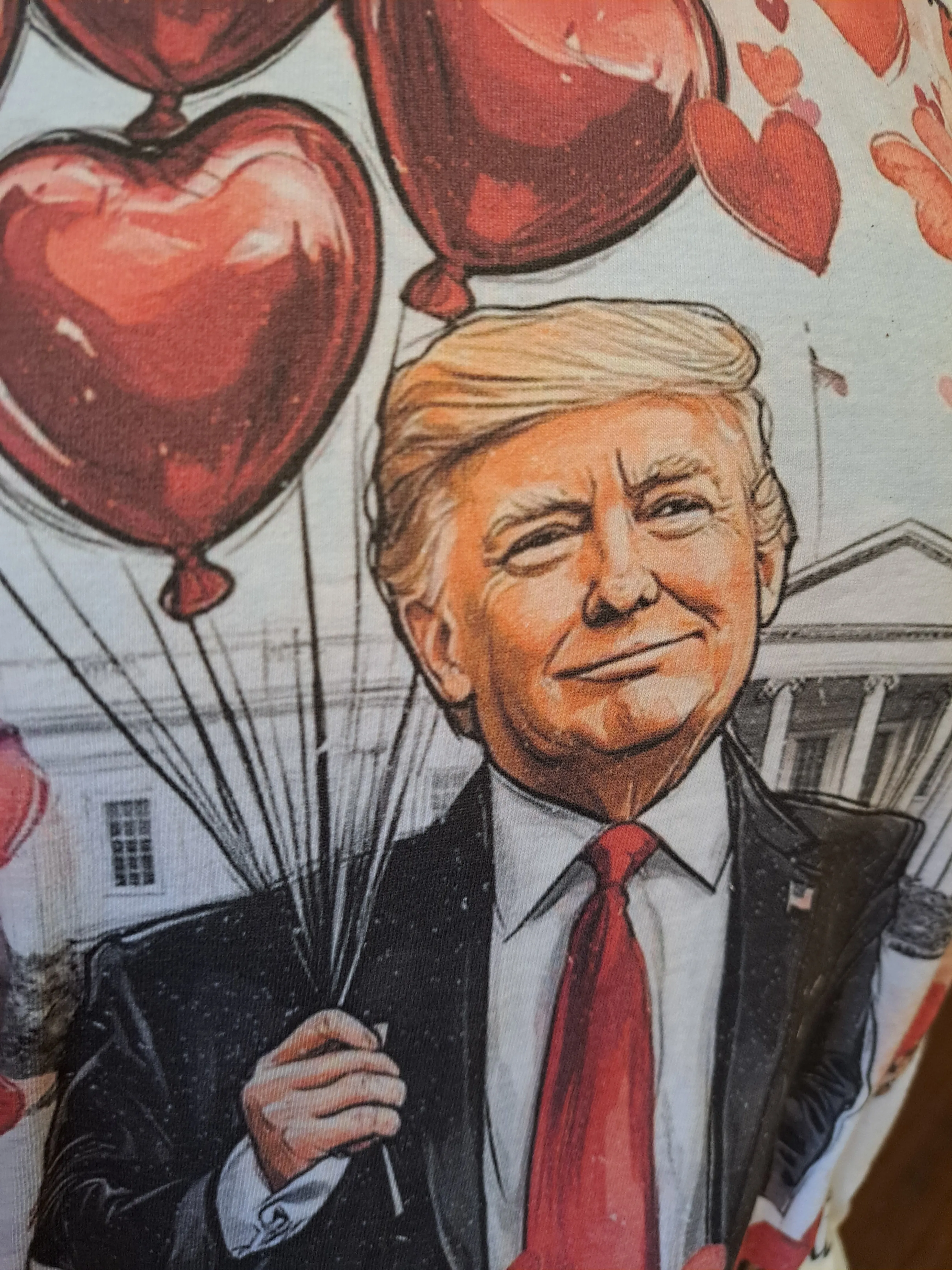 Trump Valentine Heart Balloons T-Shirt - WS