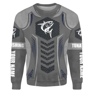 Tuna fishing offshore fishing deep sea Customize name All-over Print Crew Neck Sweatshirt NPQ524