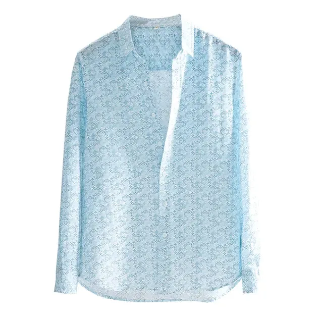 Turn-down Collar Button-down Shirts