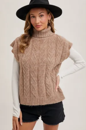 Turtle Neck Sweater Vest