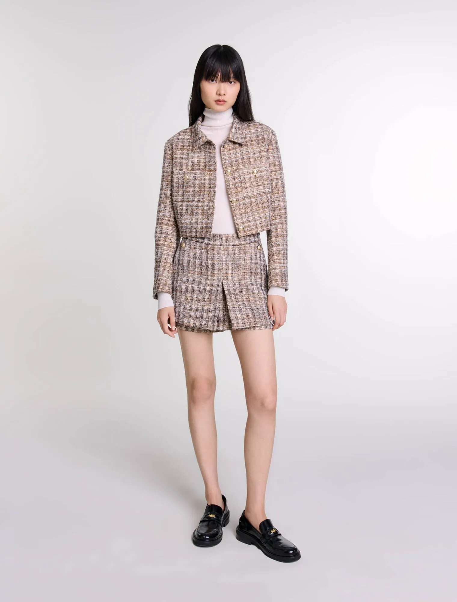 Tweed skort
