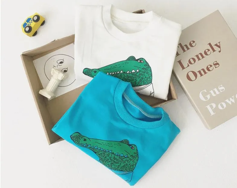 Unisex Funny Crocodile Cartoon Baby Sweater 7M-24M