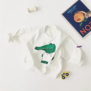 Unisex Funny Crocodile Cartoon Baby Sweater 7M-24M