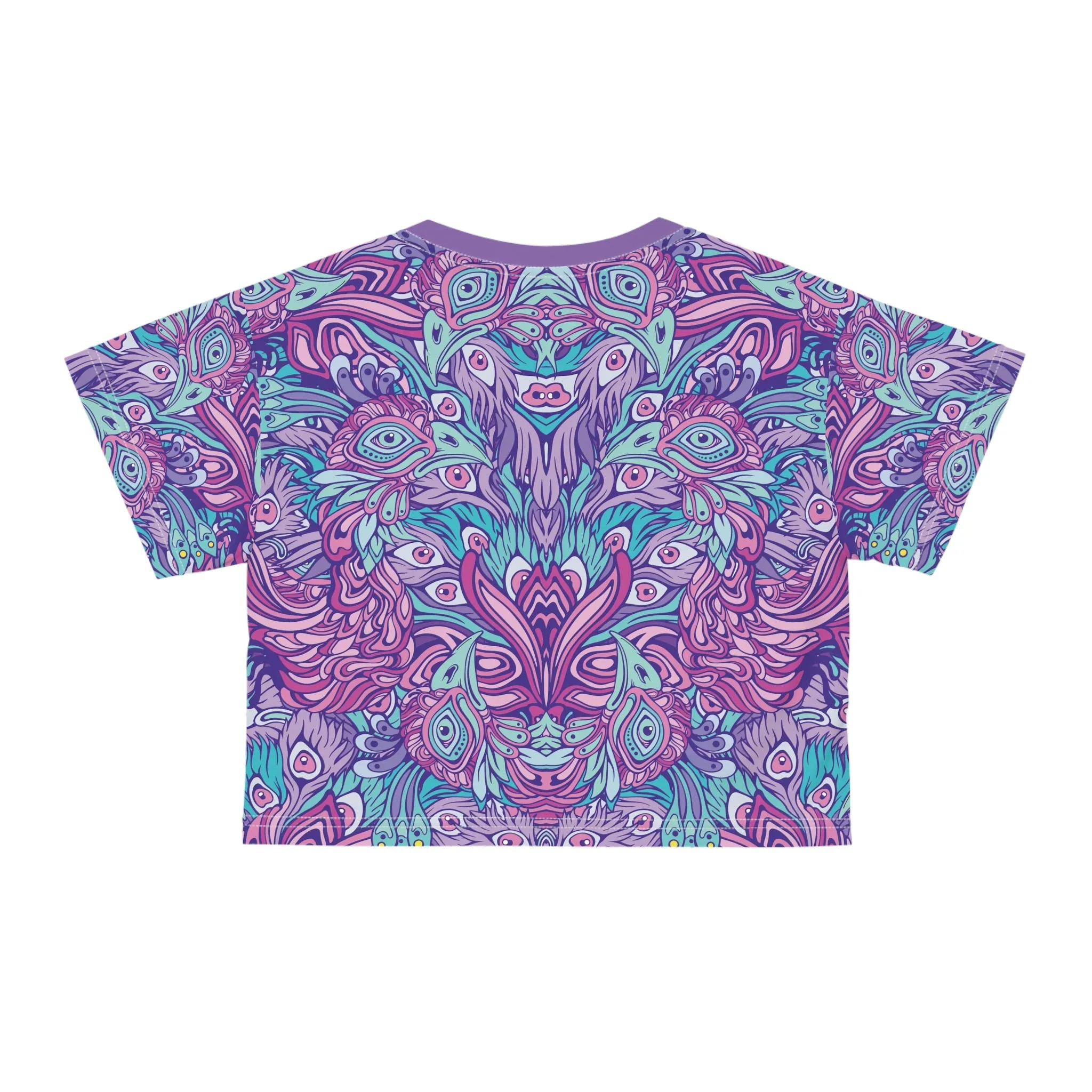 Urban Peacock Women's Sublimation Crop T-Shirt