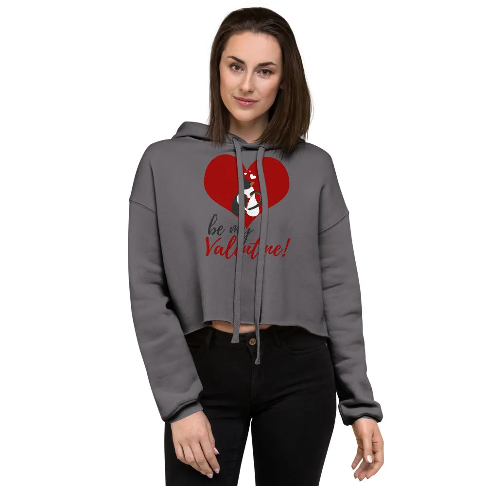 Valentine Crop Hoodie