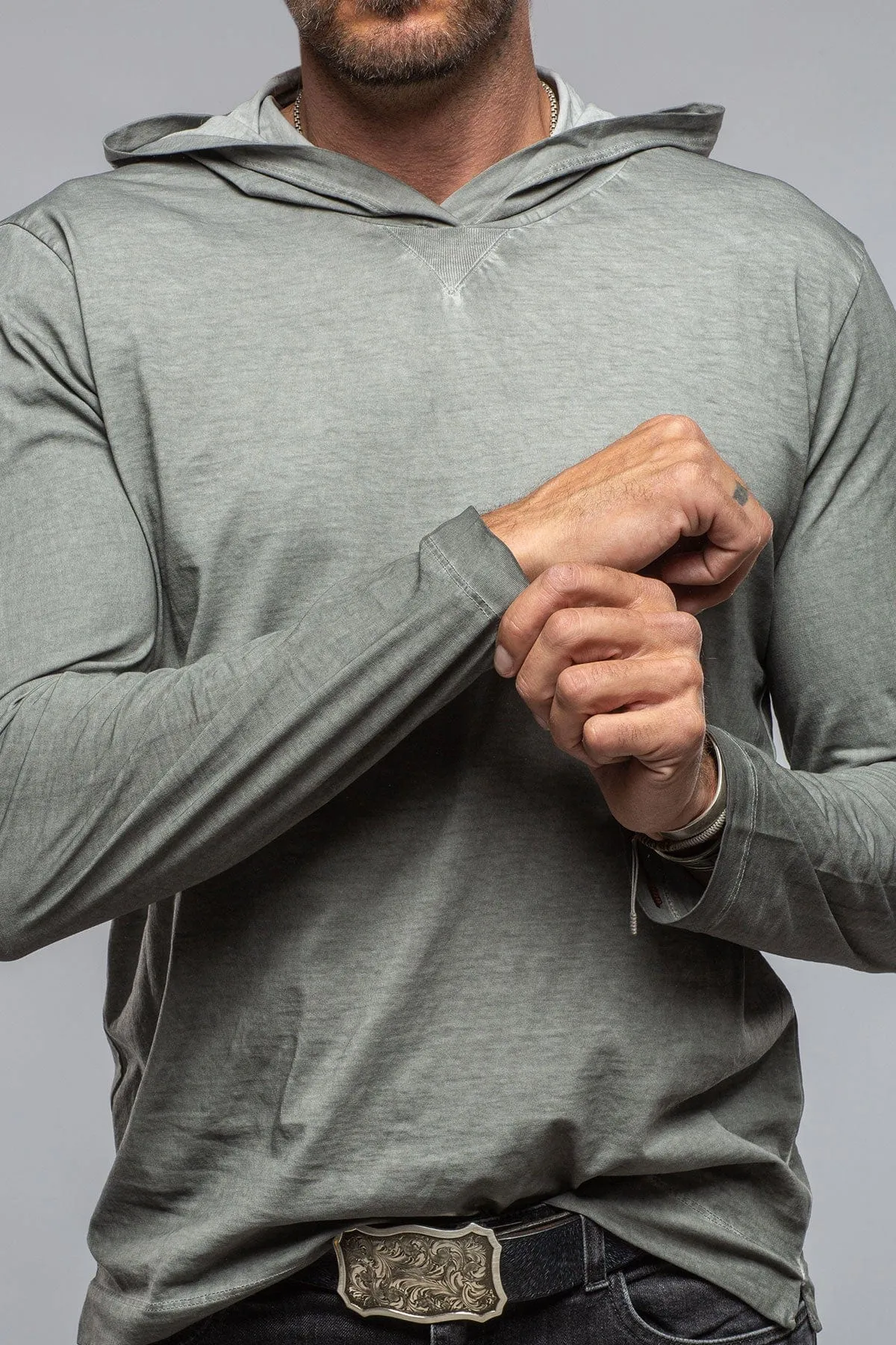 Ventura Hooded Tee in Steel