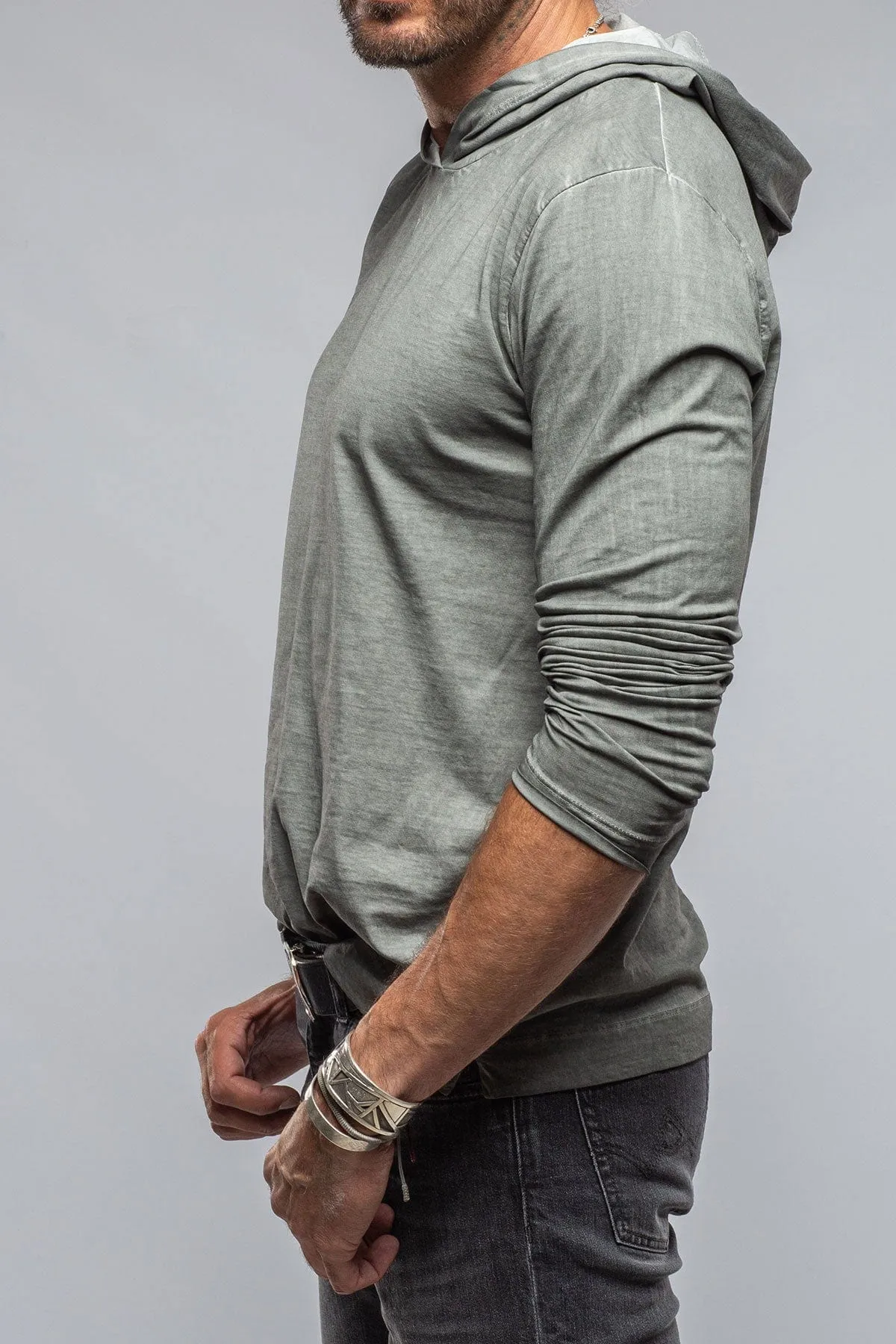Ventura Hooded Tee in Steel