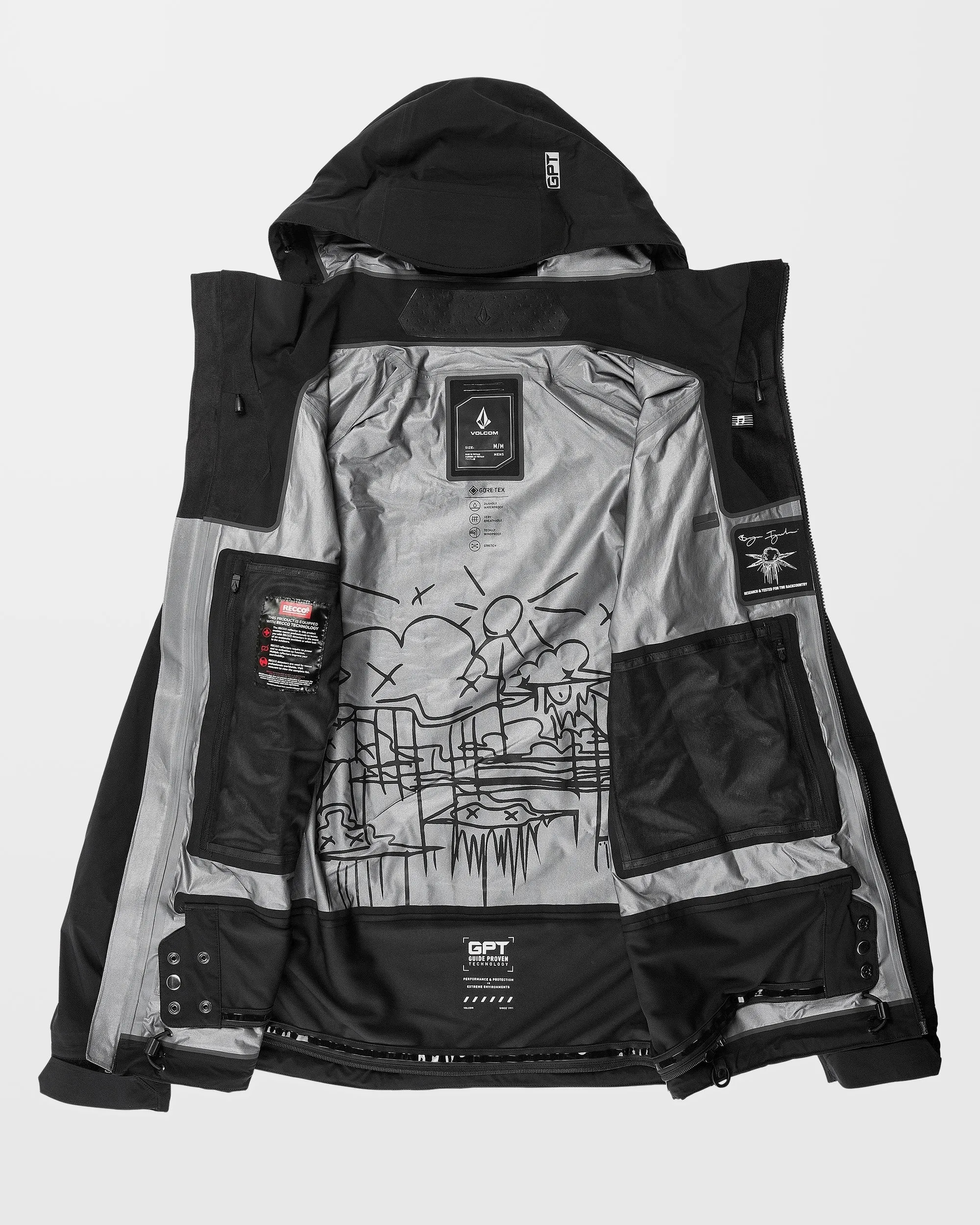 Veste Guch Stretch Gore-Tex - Black