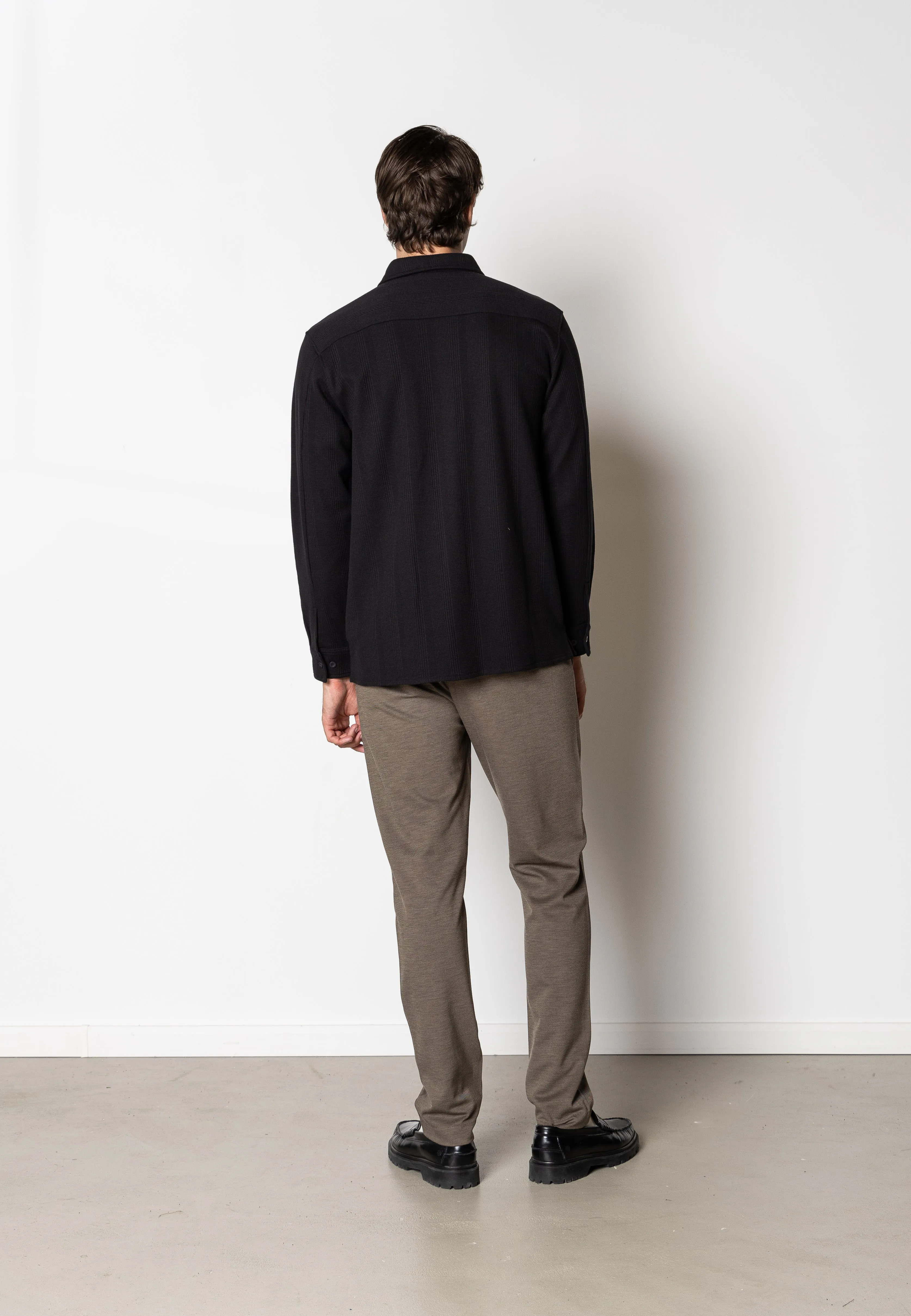 Viggo structured shirt - Sort